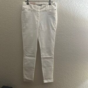 White Ivanka Trump slim ankle length Dress Pants